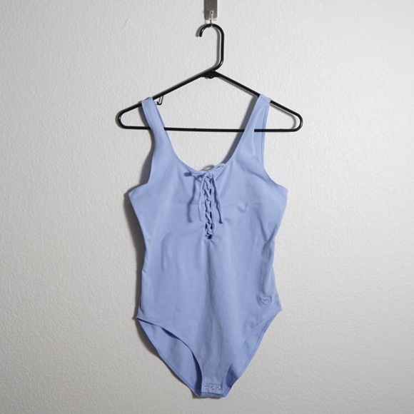 PINK Victoria's Secret Tops - NWOT PINK Victoria’s Secret Lace Up Bodysuit S